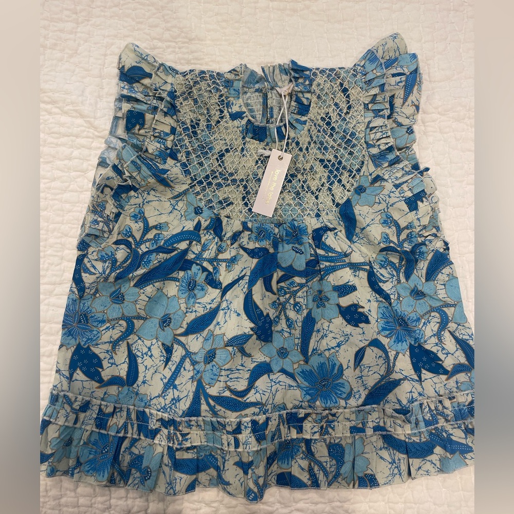 Love the Label Priya Blue Print Top